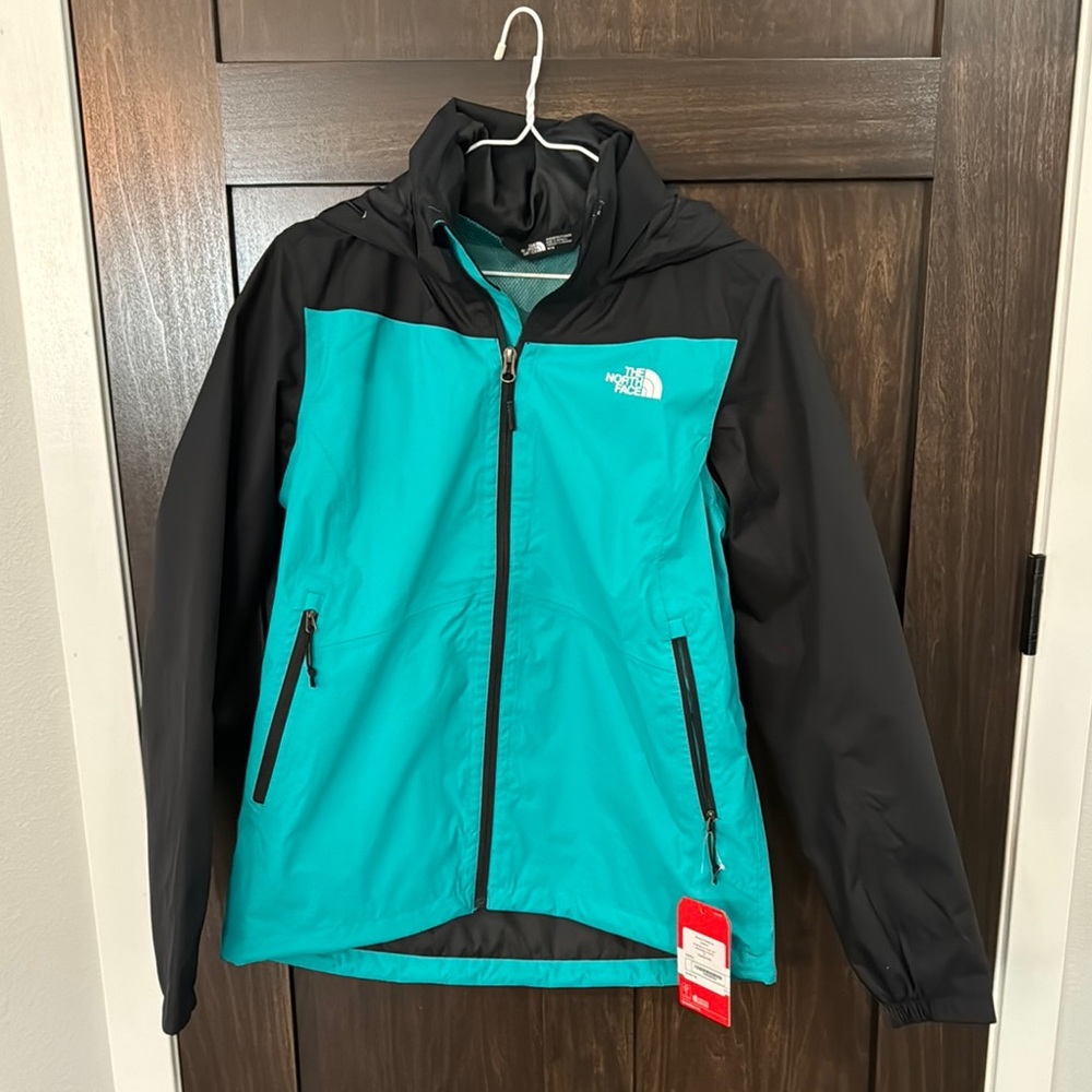 The North Face Teal and Black Jacket